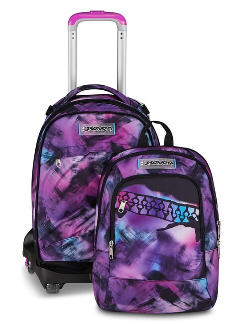 PINK FUSION Zaino Trolley sganciabile rosa - Zaini con carrello