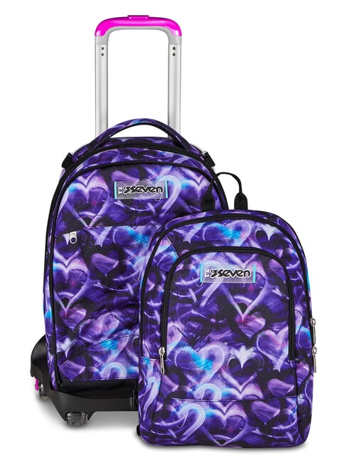 LOVEPASS Zaino con carrello 3 in 1 magic violet - Zaini con carrello