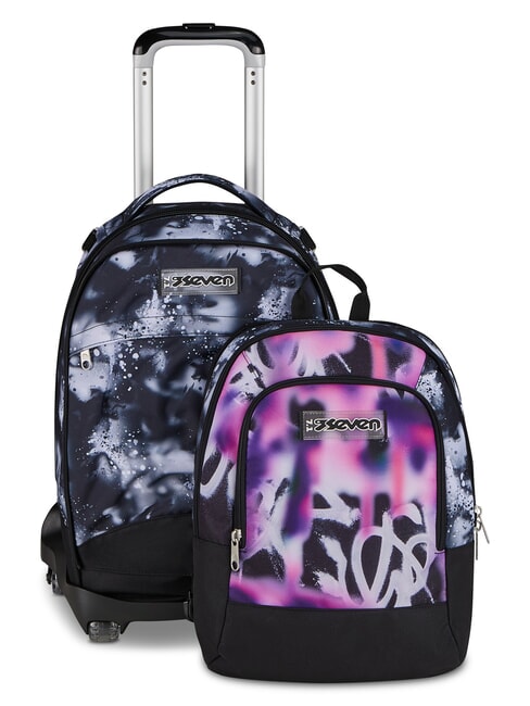 BUZZY NOTE GIRL Zaino Trolley, sdoppiabile e sganciabile CYCLAMIN             - Zaini con carrello