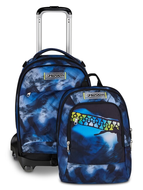 BLU FUSION Zaino con carrello 3 in 1 turchese fluo - Zaini con carrello