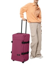 EASTPAK TRANVERZ M Trolley medio wine burgundy - Trolley Semirigidi - 5