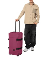 EASTPAK TRANVERZ M Trolley medio wine burgundy - Trolley Semirigidi - 6