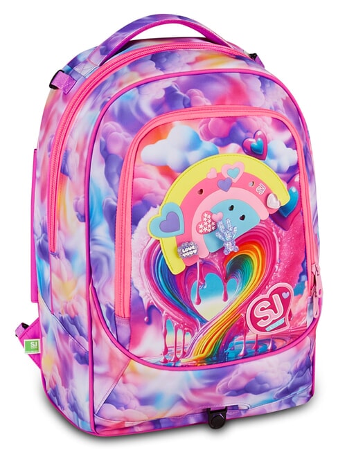 JOYFUL PINS GIRL Zaino Trolley 3 in 1 fuxiafluo - Zaini con carrello
