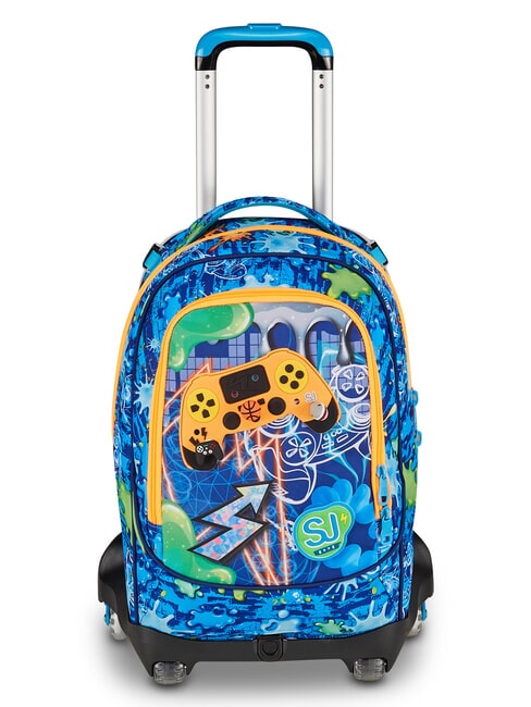 JOYFUL PINS BOY  BLUE PRINT           - Zaini con carrello