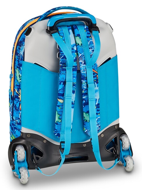 JOYFUL PINS BOY  BLUE PRINT           - Zaini con carrello
