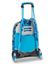 SJGANG JOYFUL PINS BOY  BLUE PRINT           - Zaini con carrello - 5
