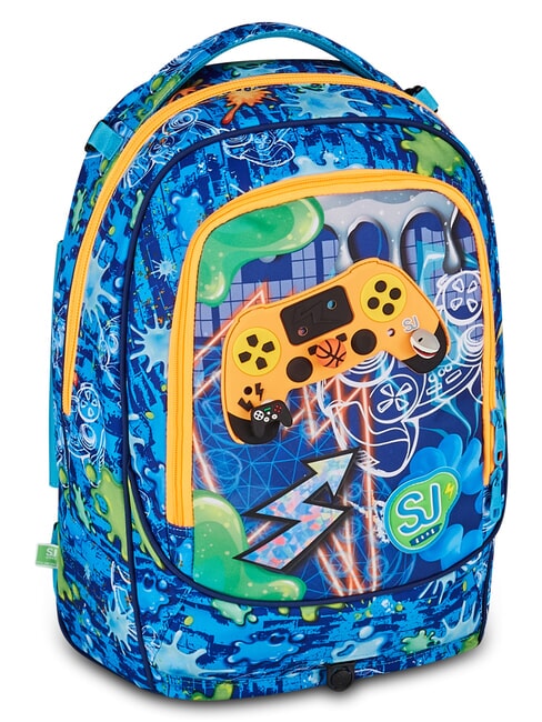 JOYFUL PINS BOY  BLUE PRINT           - Zaini con carrello