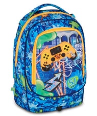 SJGANG JOYFUL PINS BOY  BLUE PRINT           - Zaini con carrello - 7