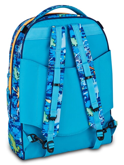 JOYFUL PINS BOY  BLUE PRINT           - Zaini con carrello