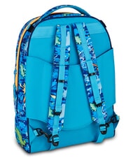 SJGANG JOYFUL PINS BOY  BLUE PRINT           - Zaini con carrello - 8