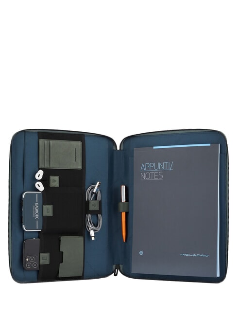 WOODY Portablocco A4 VERDE - Porta tablet & Organizer