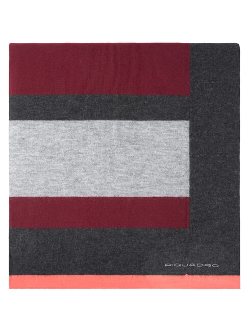SCIARPA Sciarpa con maglia a righe bordeaux - Sciarpe