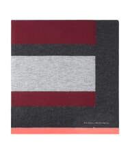 PIQUADRO SCIARPA Sciarpa con maglia a righe bordeaux - Sciarpe - 3