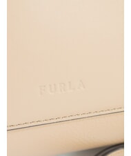 FURLA GILDA Borsamini in pelle con tracolla greige+salvia c - Borse Donna - 3