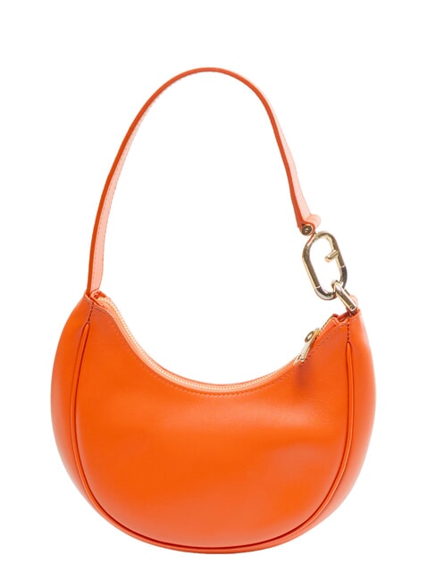 PRIMAVERA Borsa a spalla piccola pelle vitello tangerine - Borse Donna