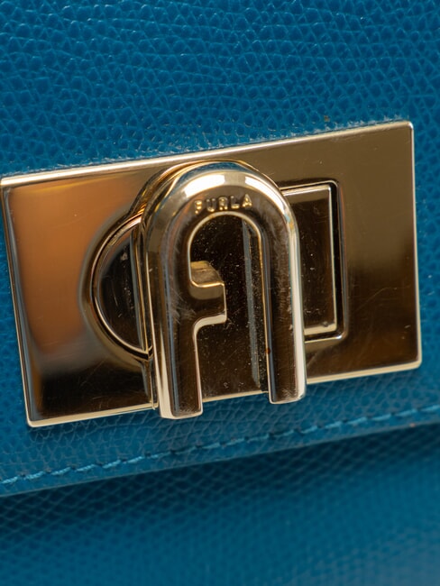 1927 Mini bag a mano, con tracolla, in pelle ottanio - Borse Donna