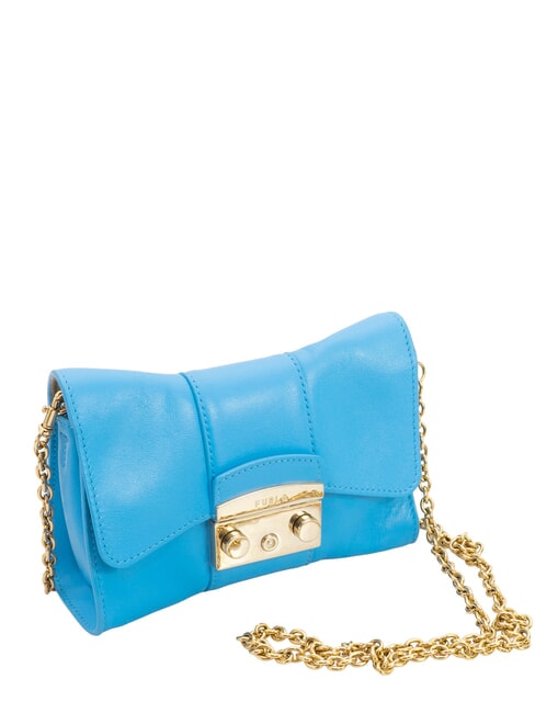 METROPOLIS Borsa mini a tracolla in pelle cerulean - Borse Donna
