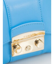 FURLA METROPOLIS Borsa mini a tracolla in pelle cerulean - Borse Donna - 3