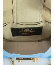 FURLA METROPOLIS Borsa mini a tracolla in pelle cerulean - Borse Donna - 5