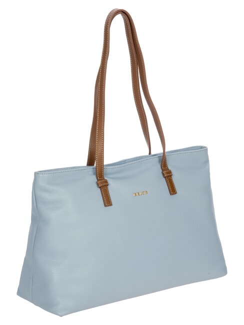 CREMONA S Borsa shopping in pelle, a spalla cielo - Borse Donna