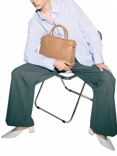 GARDENIA Borsa a mano in pelle stampa andromeda deserto - Borse Donna