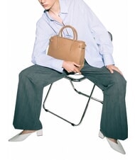 FURLA GARDENIA Borsa a mano in pelle stampa andromeda - Borse Donna