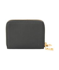 LOVE MOSCHINO LOVE EMBOSSED Portafoglio in pelle, con portacarte Nero - Portafogli Donna - 3