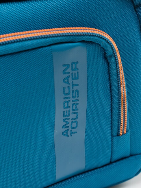 BLAZING RIDE Beauty case con tasca frontale teal/orange - Beauty Case
