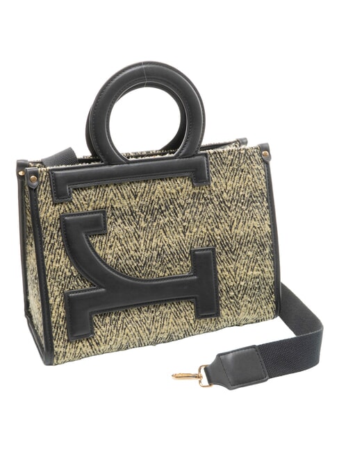 ICONIC WOOL Borsa tote con tracolla black/yellow - Borse Donna