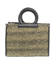 ROCCOBAROCCO ICONIC WOOL Borsa tote con tracolla black/yellow - Borse Donna - 3