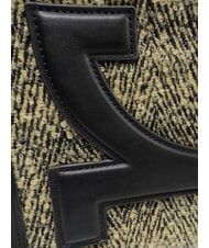 ROCCOBAROCCO ICONIC WOOL Borsa tote con tracolla black/yellow - Borse Donna - 4