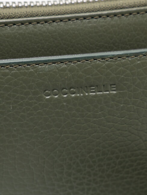 STG SOFT Beauty in pelle martellata alga - Beauty Case