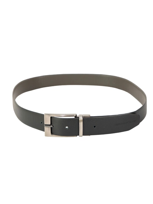 CLASSIC Cintura in pelle saffiano, accorciabile Dark Grey/Black - Cinture
