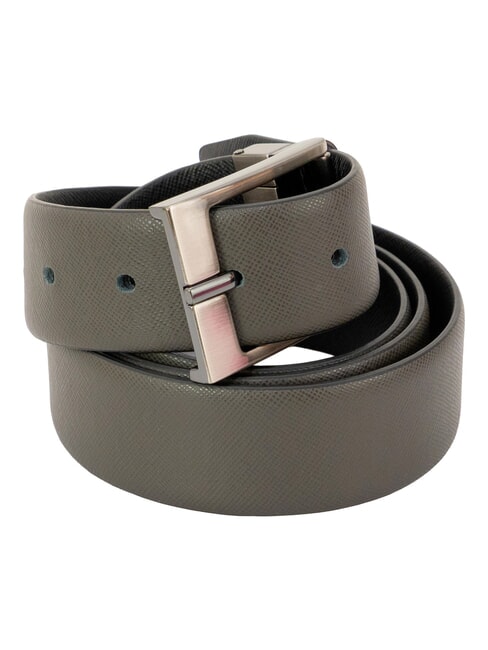 CLASSIC Cintura in pelle saffiano, accorciabile Dark Grey/Black - Cinture
