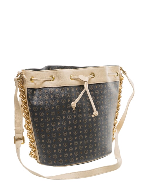 HERITAGE Borsa secchiello a tracolla nero/avorio - Borse Donna