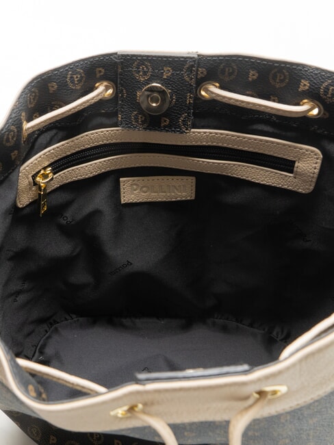HERITAGE Borsa secchiello a tracolla nero/avorio - Borse Donna