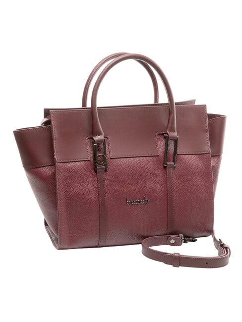 HELLEN Borsa a mano, in pelle bordeaux - Borse Donna