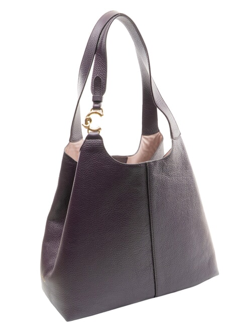 C-EASY Borsa a spalla, con pochette prune - Borse Donna