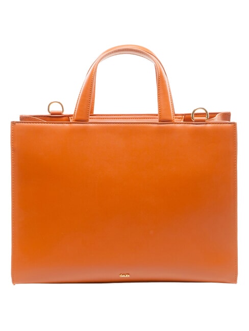 ADA VELUR L Borsa a mano con inserti in velluto arancio - Borse Donna