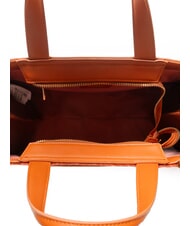 GAUD&Igrave; ADA VELUR L Borsa a mano con inserti in velluto arancio - Borse Donna - 5