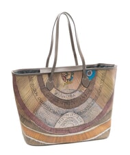 GATTINONI PLANETARIUM Borsa shopping grande wild watercolor/ dk taupe - Borse Donna - 2