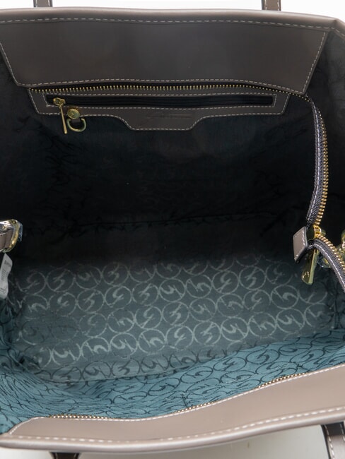 PLANETARIUM Borsa shopping grande wild watercolor/ dk taupe - Borse Donna
