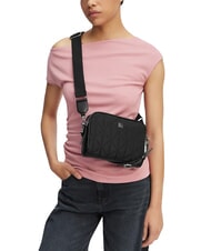 CALVIN KLEIN QUILTED NYLON Borsa mini a spalla, con tracolla na black - Borse Donna - 2