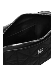 CALVIN KLEIN QUILTED NYLON Borsa mini a spalla, con tracolla na black - Borse Donna - 6