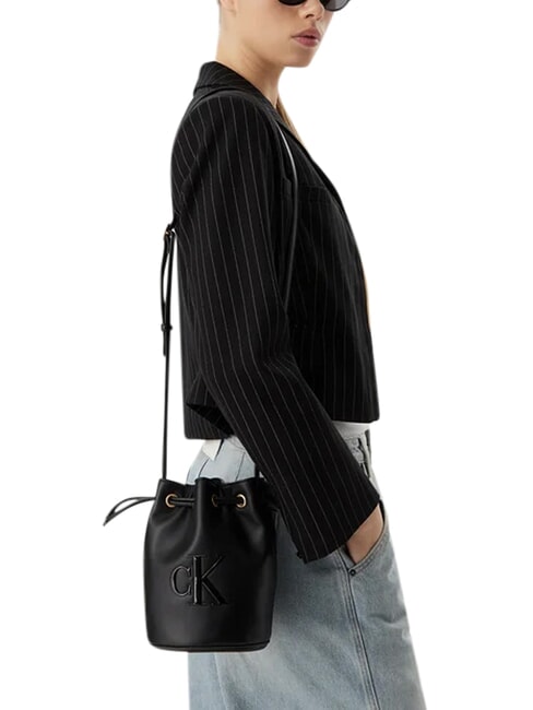 BOLD CK Borsa a secchiello, con tracolla na black - Borse Donna