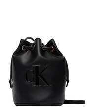 CALVIN KLEIN BOLD CK Borsa a secchiello, con tracolla na black - Borse Donna - 4