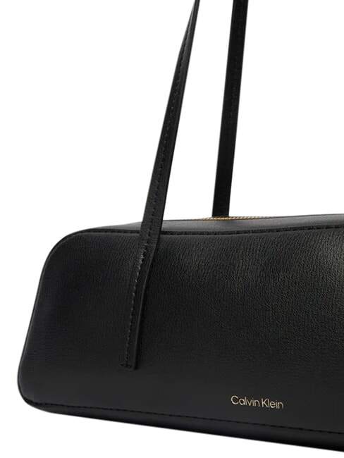 FOIL LOGO Borsa a bauletto, a spalla black/toasted coconut - Borse Donna