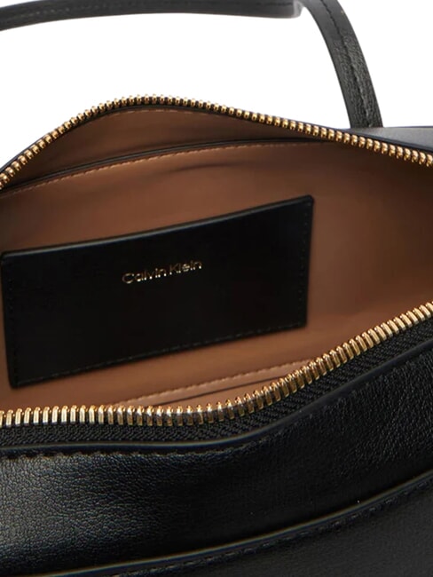 FOIL LOGO Borsa a bauletto, a spalla black/toasted coconut - Borse Donna