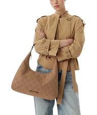 CALVIN KLEIN EMBLEM JAQUARD L Borsa a spalla - Borse Donna