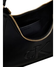 CALVIN KLEIN BOLD CK Borsa a spalla, con tracolla na black - Borse Donna - 4